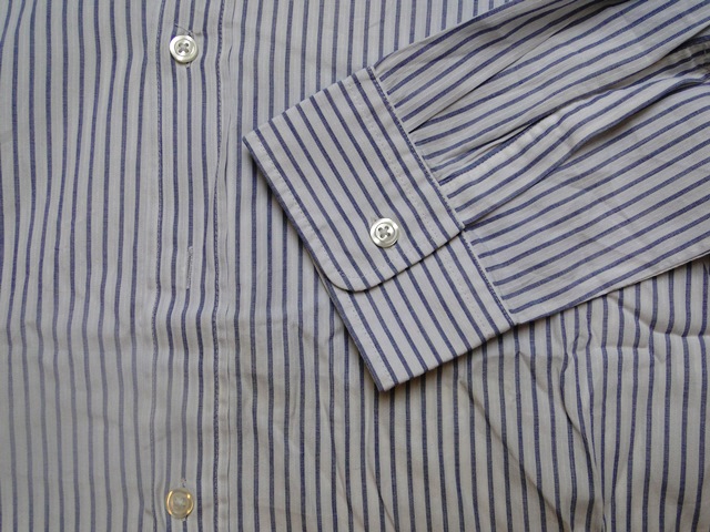 Hugo Boss Regular Fit Mens Shirt Long Sleeve Blue Striped Size M Top